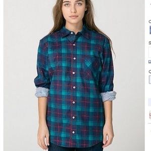 American Apparel Unisex Flannel